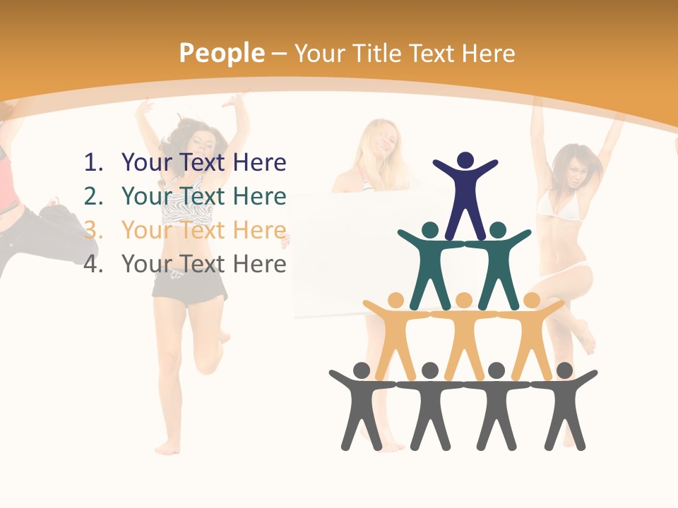 Adult Team Clerk PowerPoint Template