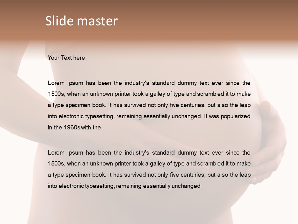 Skin Female Hand PowerPoint Template