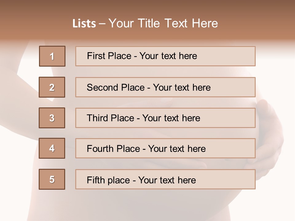 Skin Female Hand PowerPoint Template