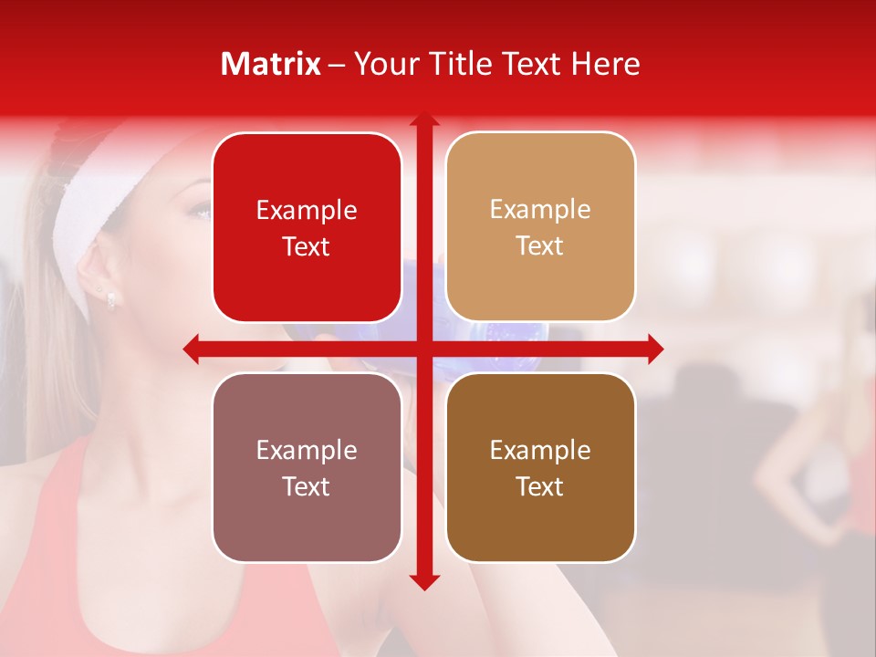 Caucasian Young Bodybuilding PowerPoint Template