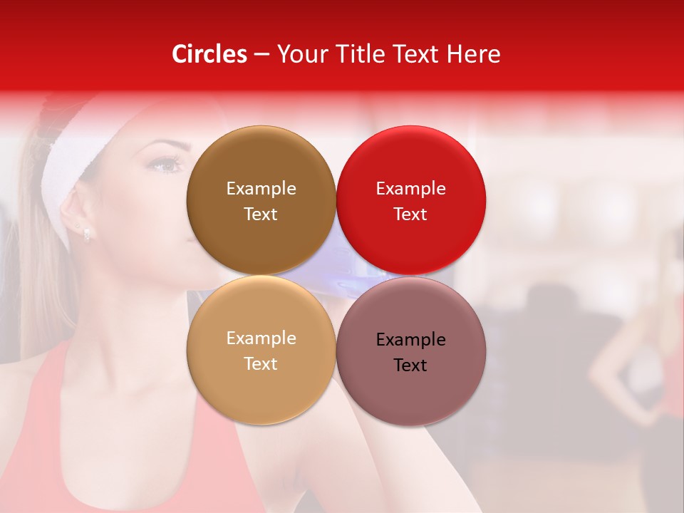 Caucasian Young Bodybuilding PowerPoint Template