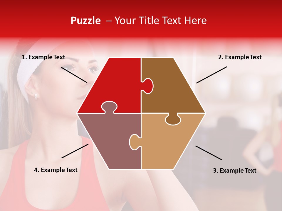 Caucasian Young Bodybuilding PowerPoint Template