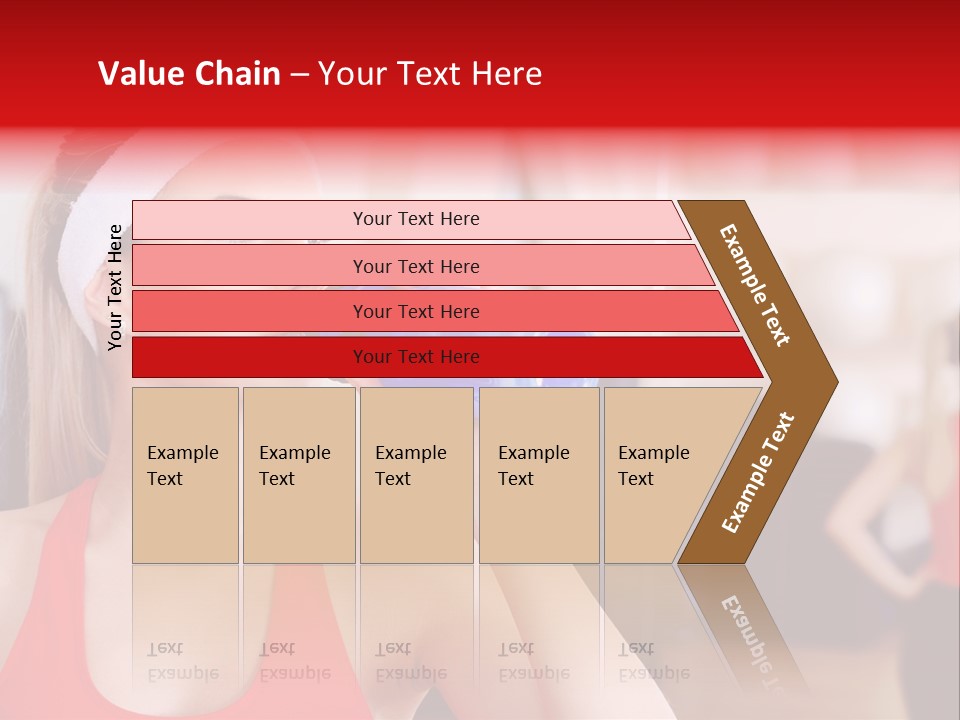 Caucasian Young Bodybuilding PowerPoint Template