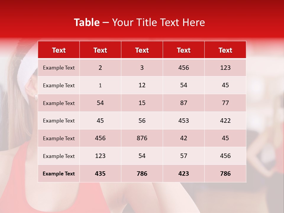 Caucasian Young Bodybuilding PowerPoint Template