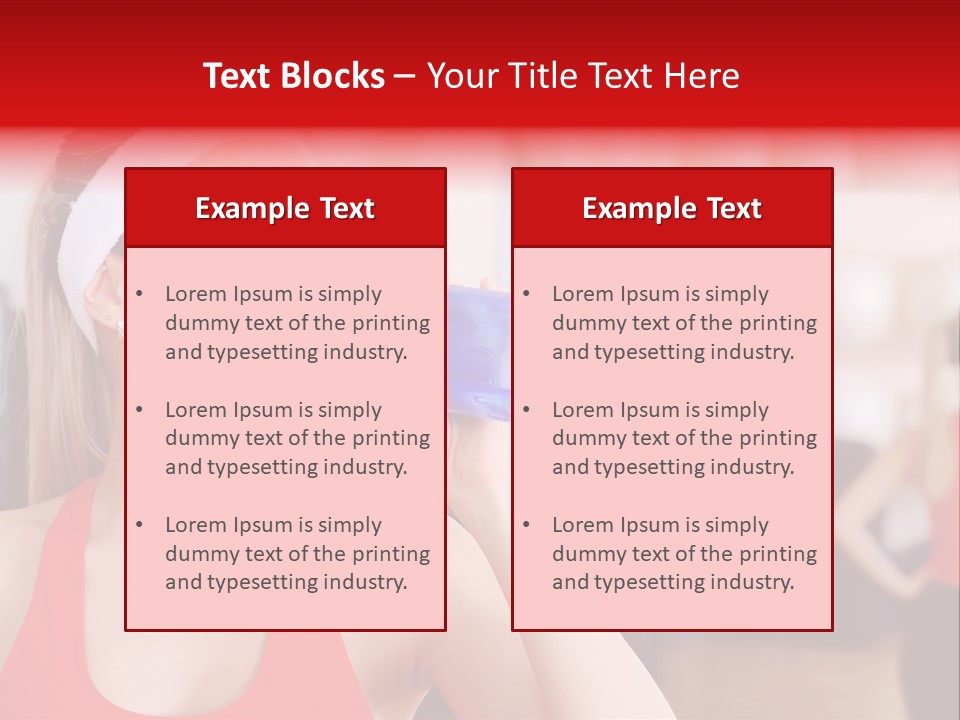 Caucasian Young Bodybuilding PowerPoint Template