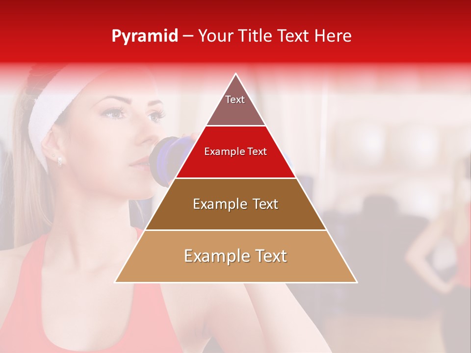 Caucasian Young Bodybuilding PowerPoint Template