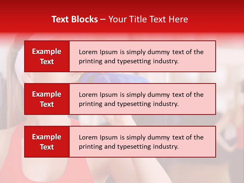 Caucasian Young Bodybuilding PowerPoint Template