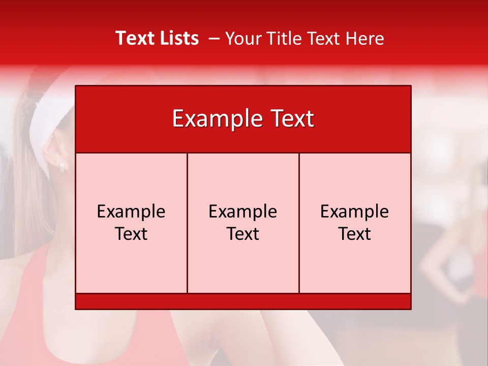 Caucasian Young Bodybuilding PowerPoint Template