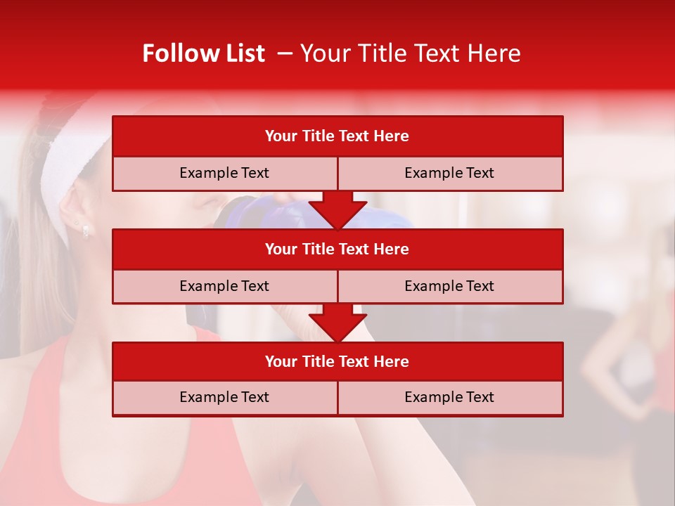Caucasian Young Bodybuilding PowerPoint Template