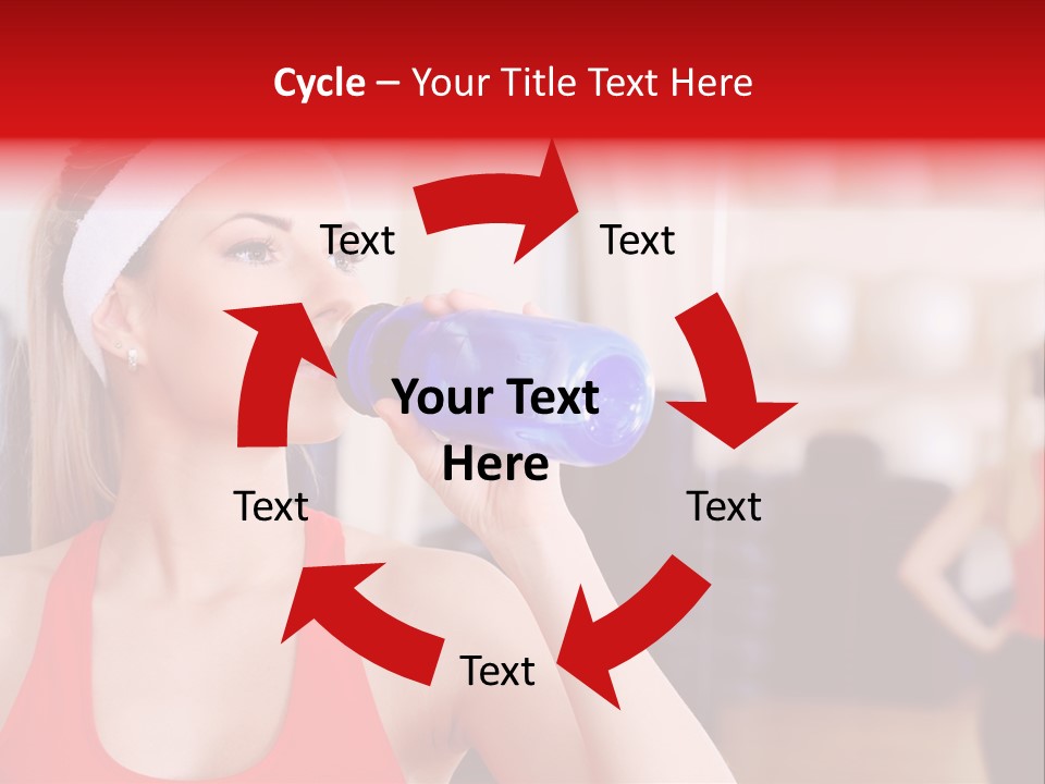 Caucasian Young Bodybuilding PowerPoint Template