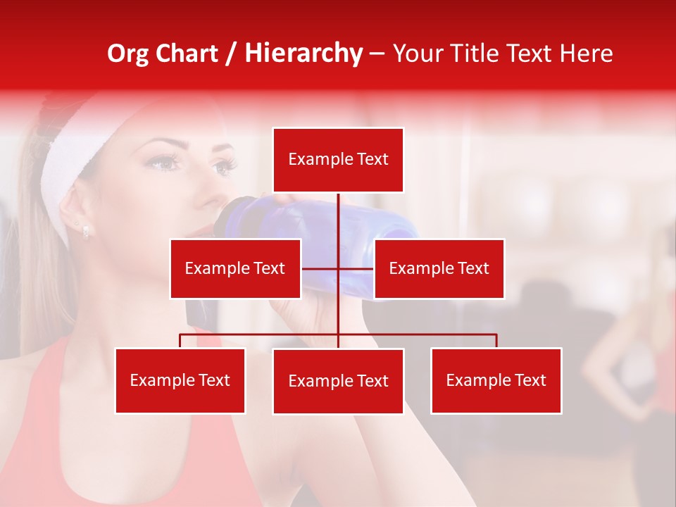 Caucasian Young Bodybuilding PowerPoint Template
