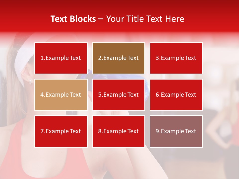 Caucasian Young Bodybuilding PowerPoint Template