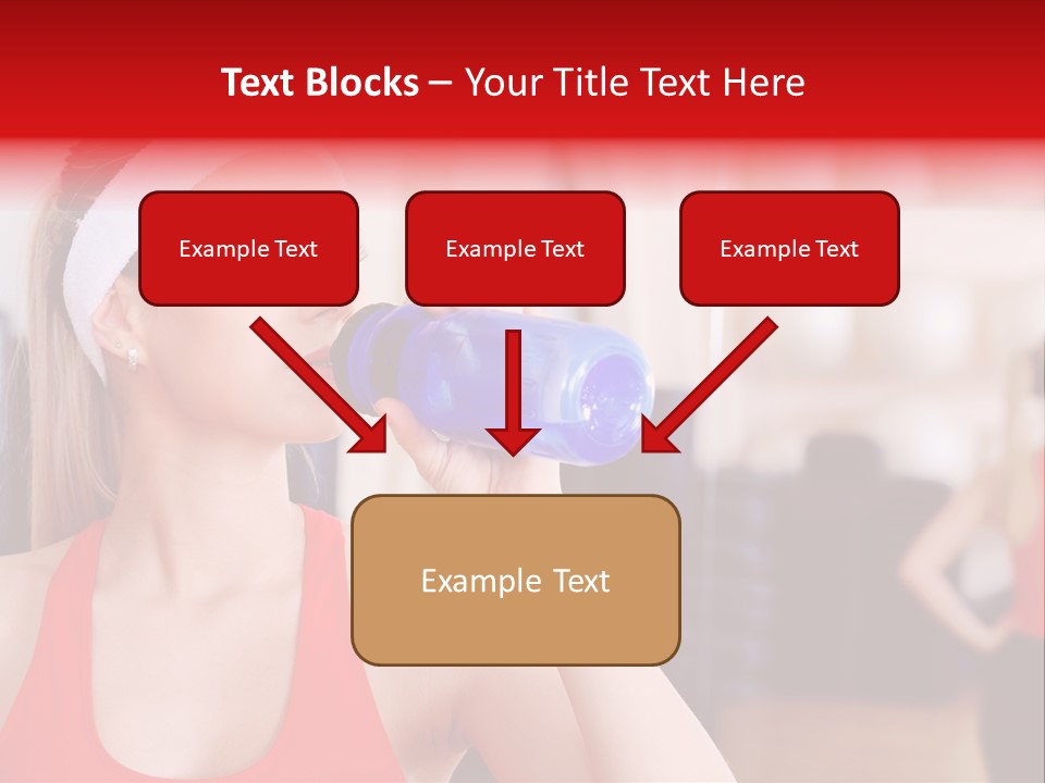 Caucasian Young Bodybuilding PowerPoint Template