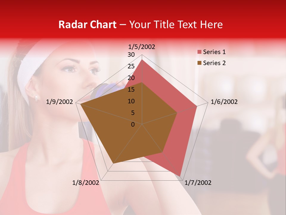 Caucasian Young Bodybuilding PowerPoint Template