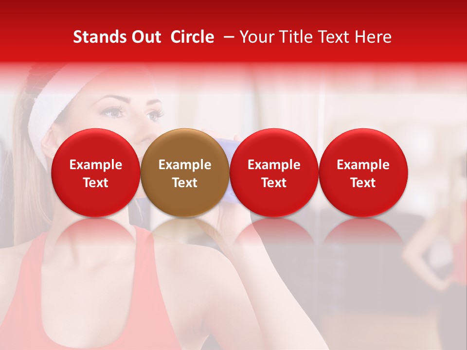 Caucasian Young Bodybuilding PowerPoint Template