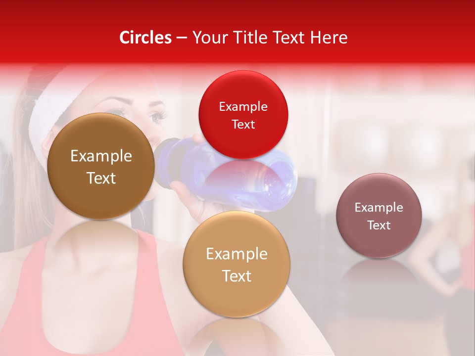 Caucasian Young Bodybuilding PowerPoint Template