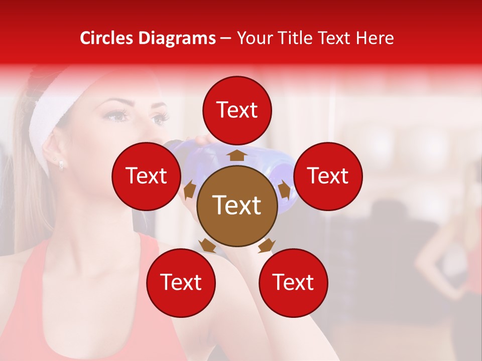 Caucasian Young Bodybuilding PowerPoint Template