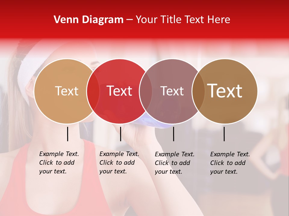 Caucasian Young Bodybuilding PowerPoint Template