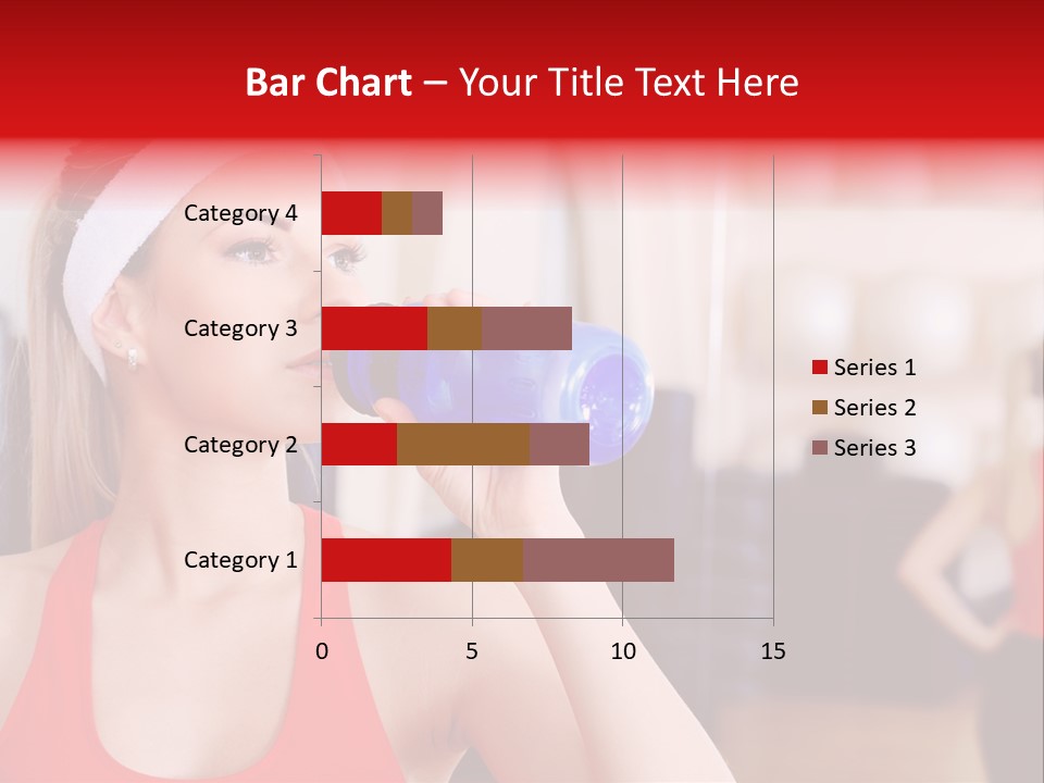 Caucasian Young Bodybuilding PowerPoint Template