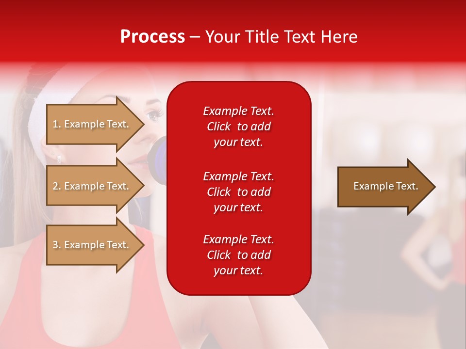 Caucasian Young Bodybuilding PowerPoint Template