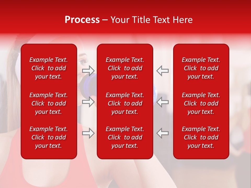 Caucasian Young Bodybuilding PowerPoint Template