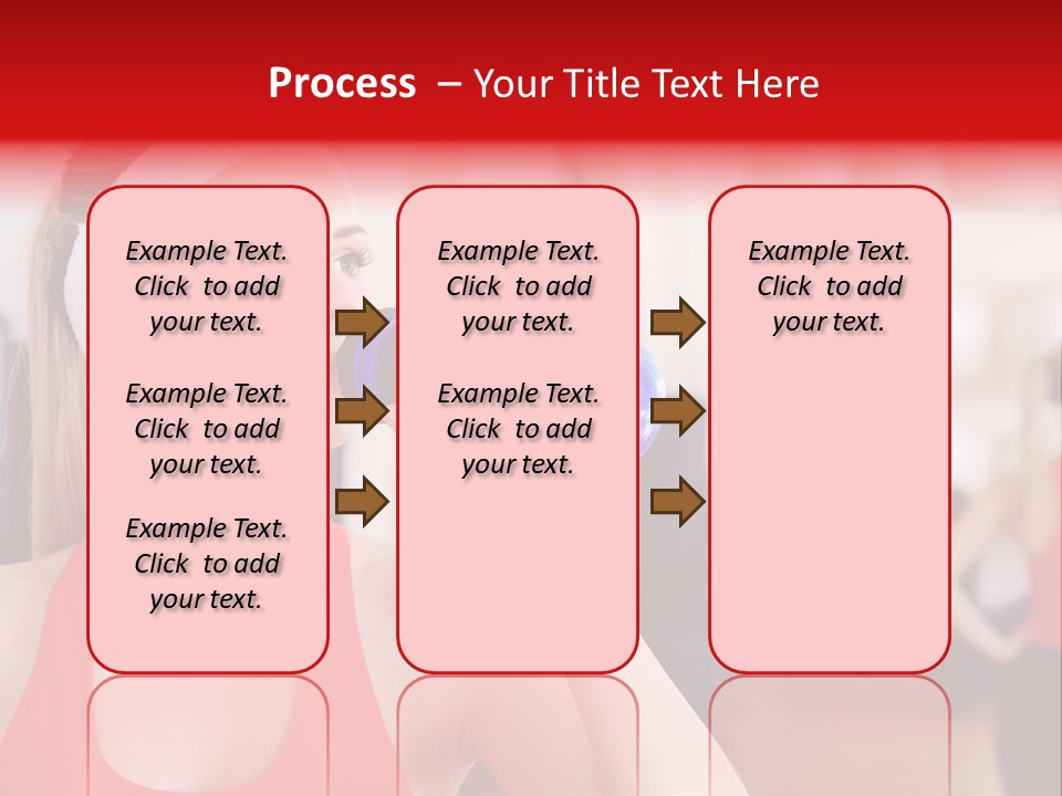 Caucasian Young Bodybuilding PowerPoint Template
