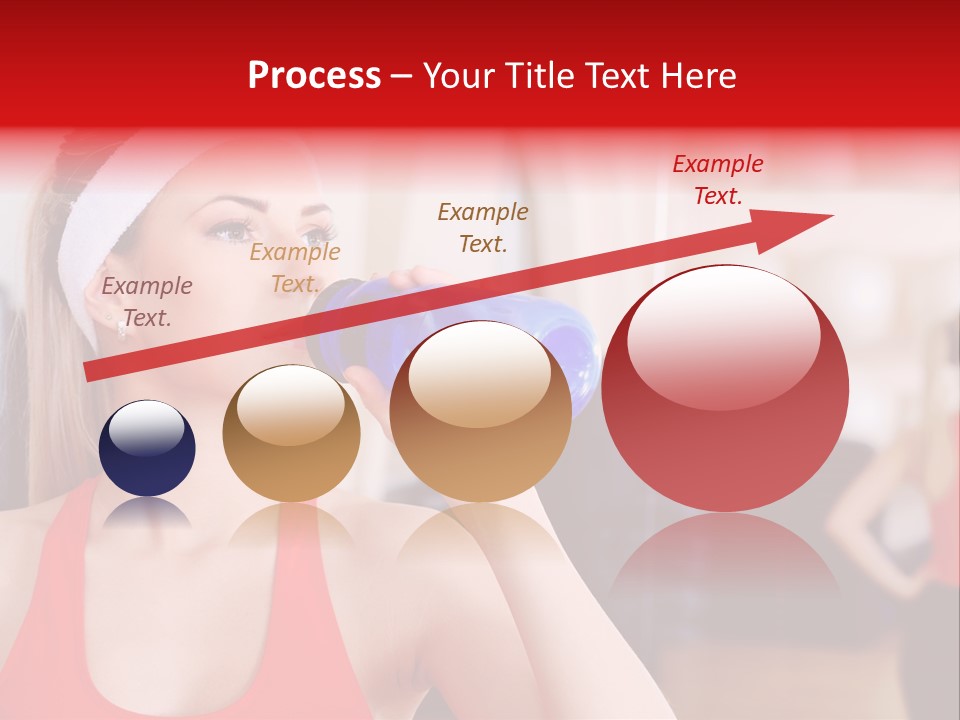 Caucasian Young Bodybuilding PowerPoint Template