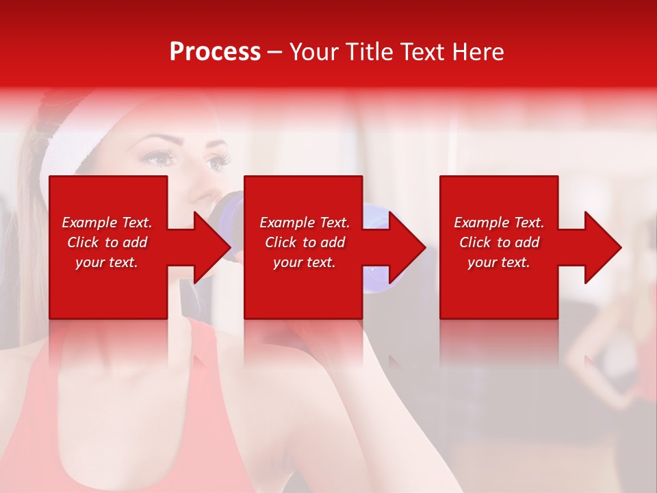 Caucasian Young Bodybuilding PowerPoint Template