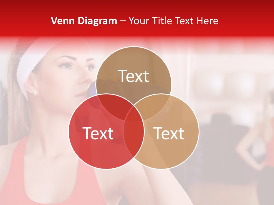 Caucasian Young Bodybuilding PowerPoint Template