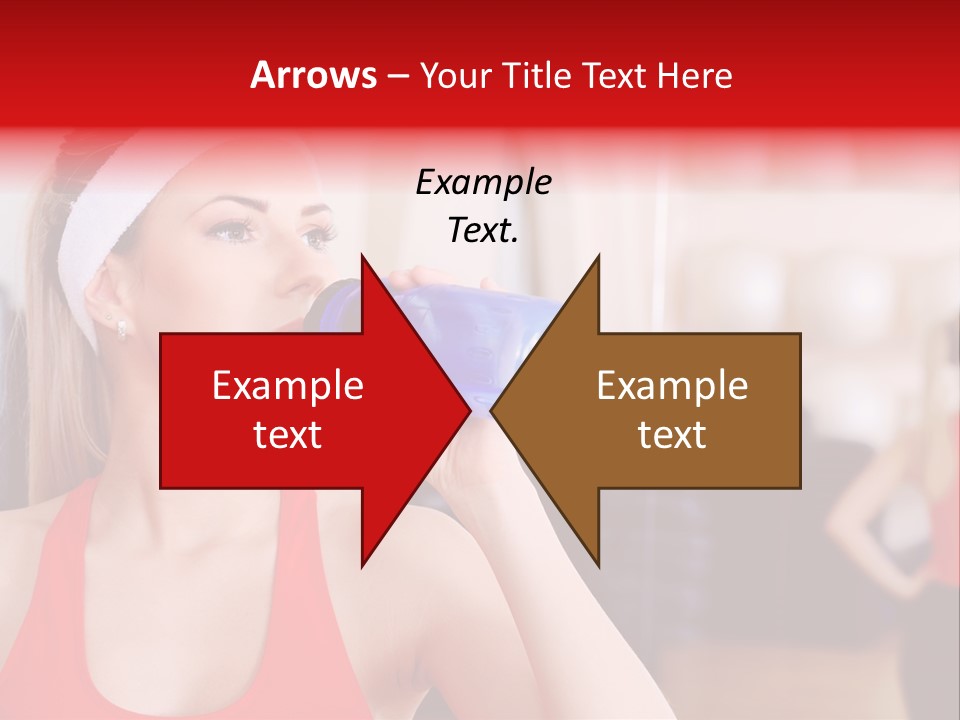 Caucasian Young Bodybuilding PowerPoint Template