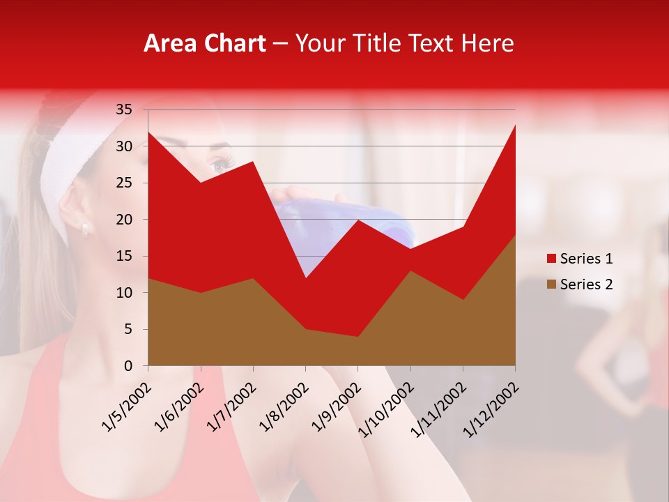 Caucasian Young Bodybuilding PowerPoint Template