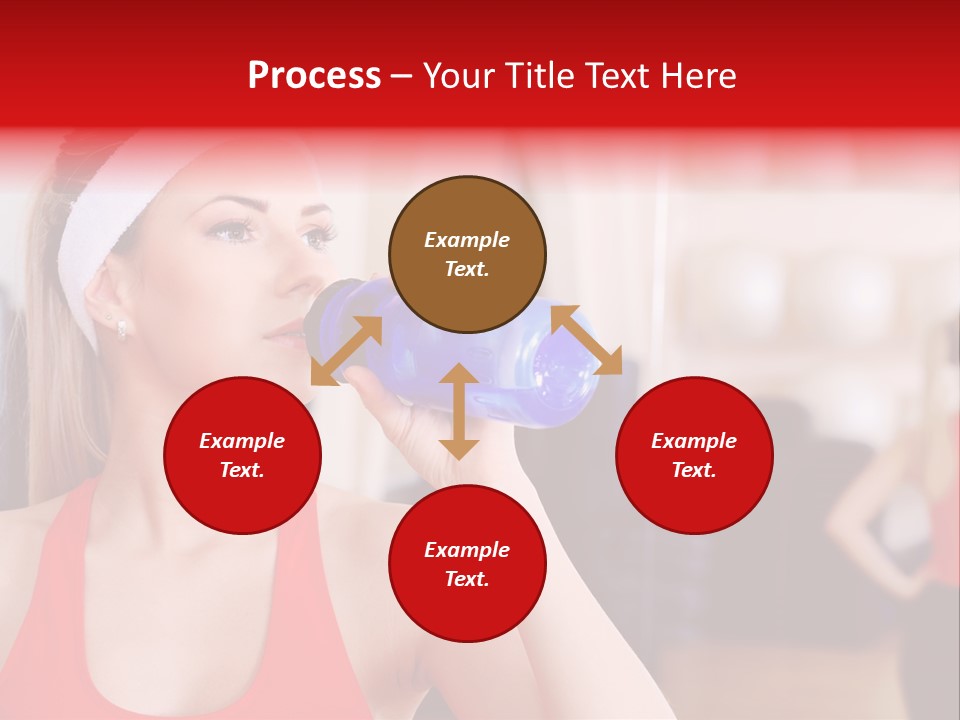 Caucasian Young Bodybuilding PowerPoint Template