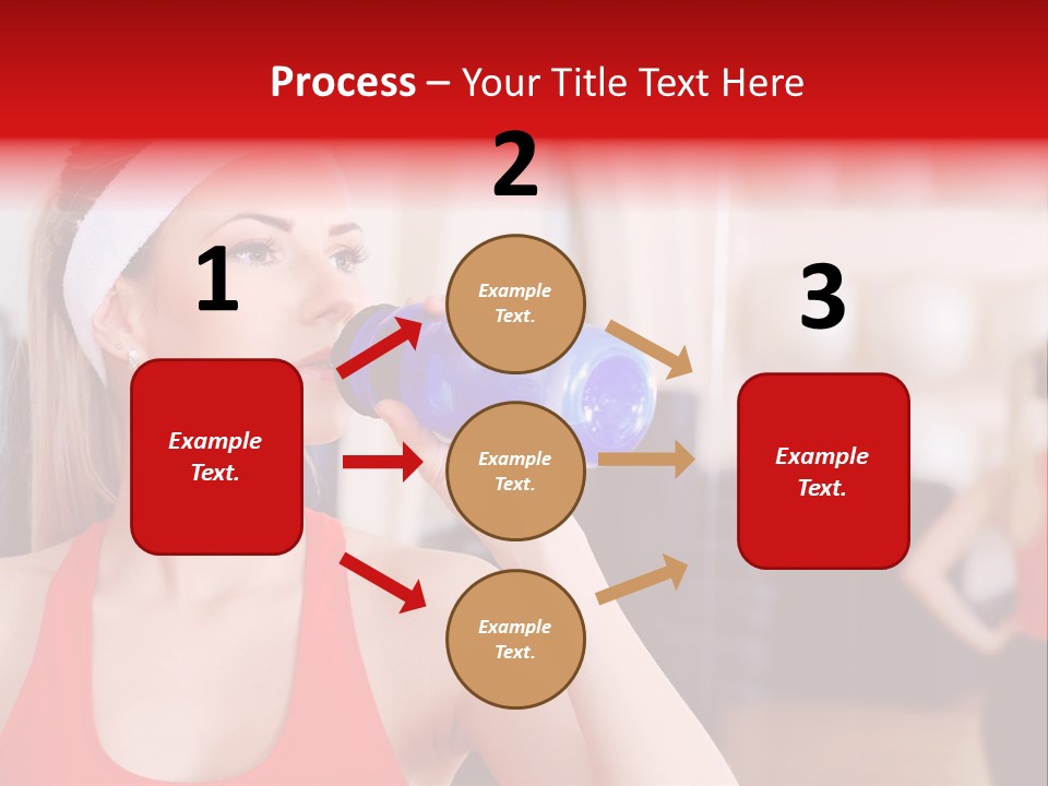 Caucasian Young Bodybuilding PowerPoint Template