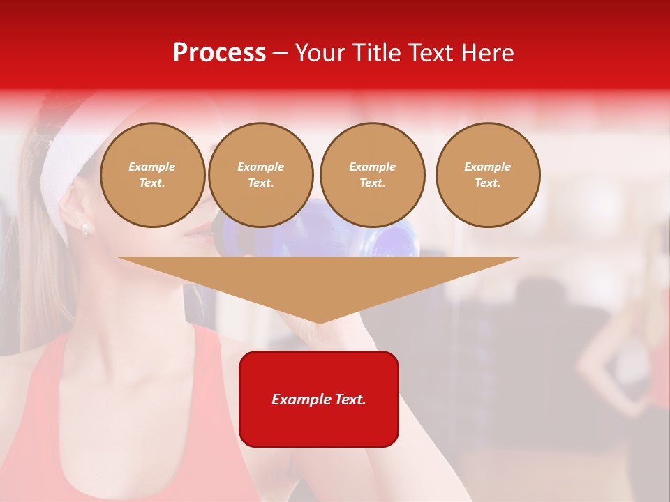 Caucasian Young Bodybuilding PowerPoint Template