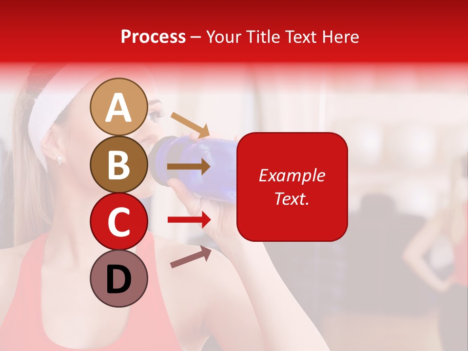 Caucasian Young Bodybuilding PowerPoint Template