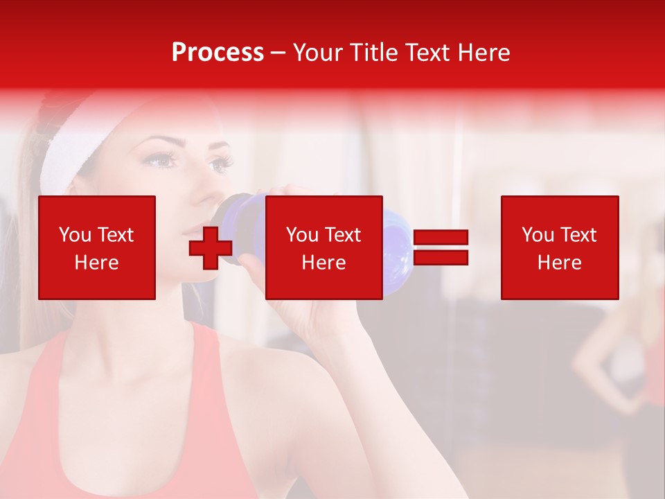 Caucasian Young Bodybuilding PowerPoint Template