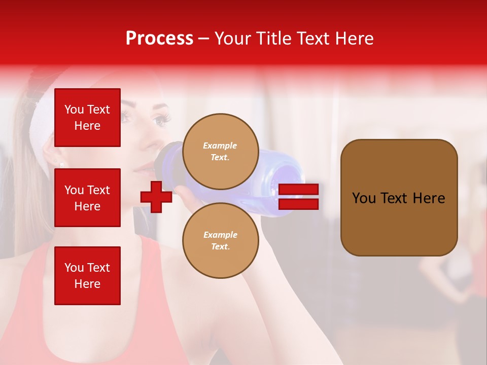 Caucasian Young Bodybuilding PowerPoint Template