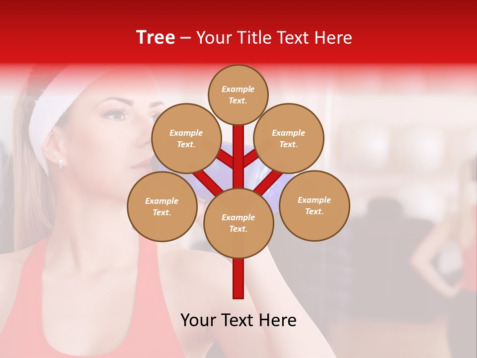 Caucasian Young Bodybuilding PowerPoint Template