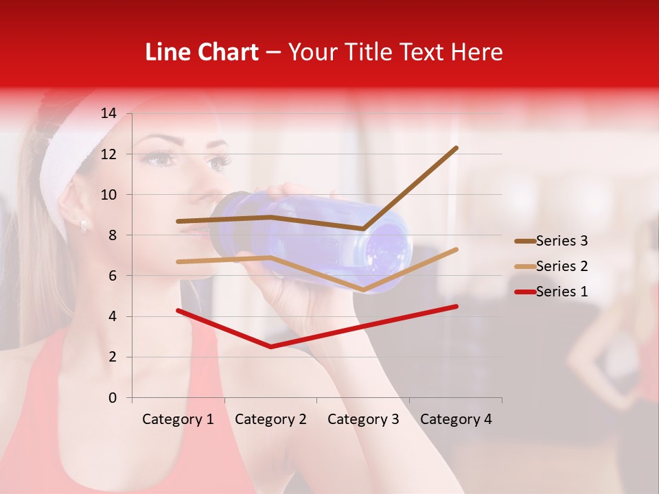 Caucasian Young Bodybuilding PowerPoint Template