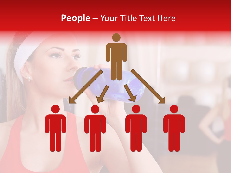 Caucasian Young Bodybuilding PowerPoint Template