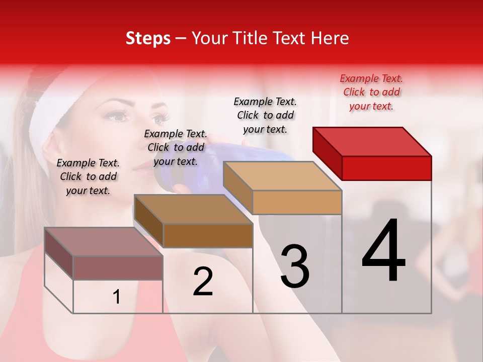 Caucasian Young Bodybuilding PowerPoint Template