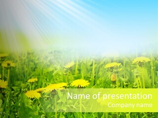 Clear Scene Cloudscape PowerPoint Template