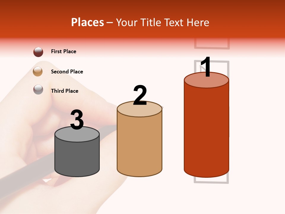 Mark Red Business PowerPoint Template