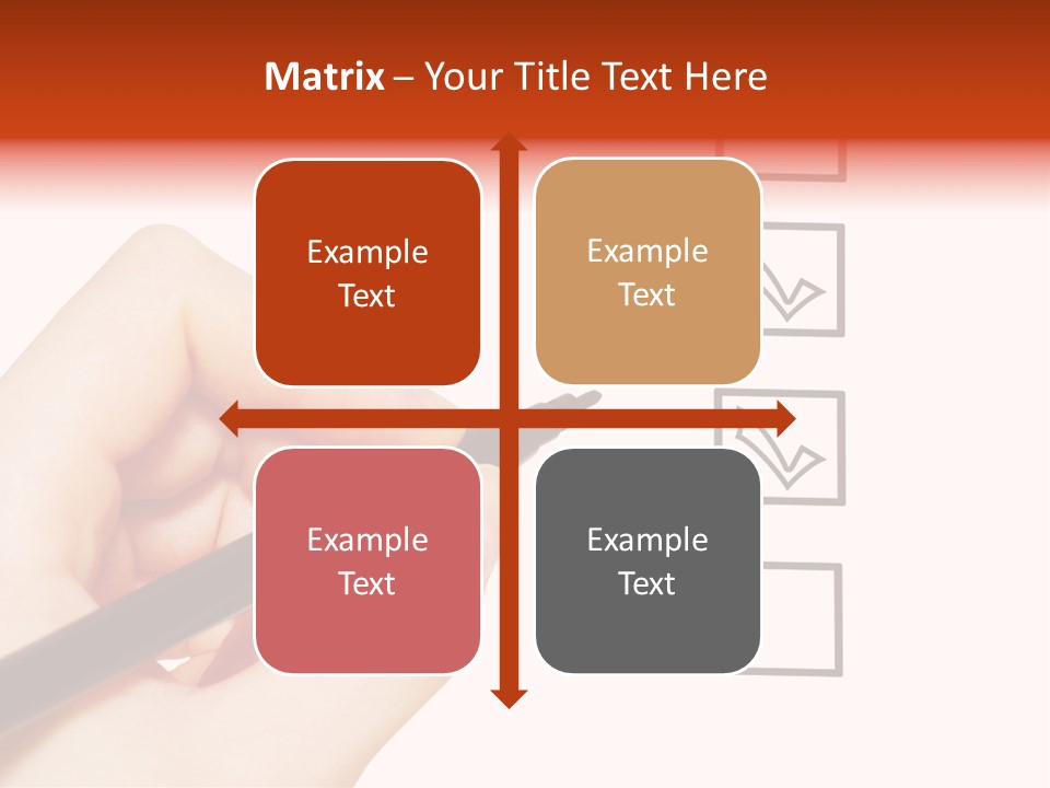 Mark Red Business PowerPoint Template