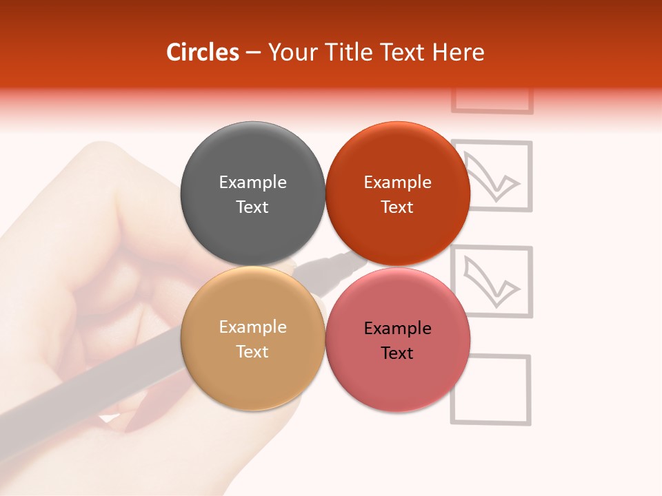 Mark Red Business PowerPoint Template