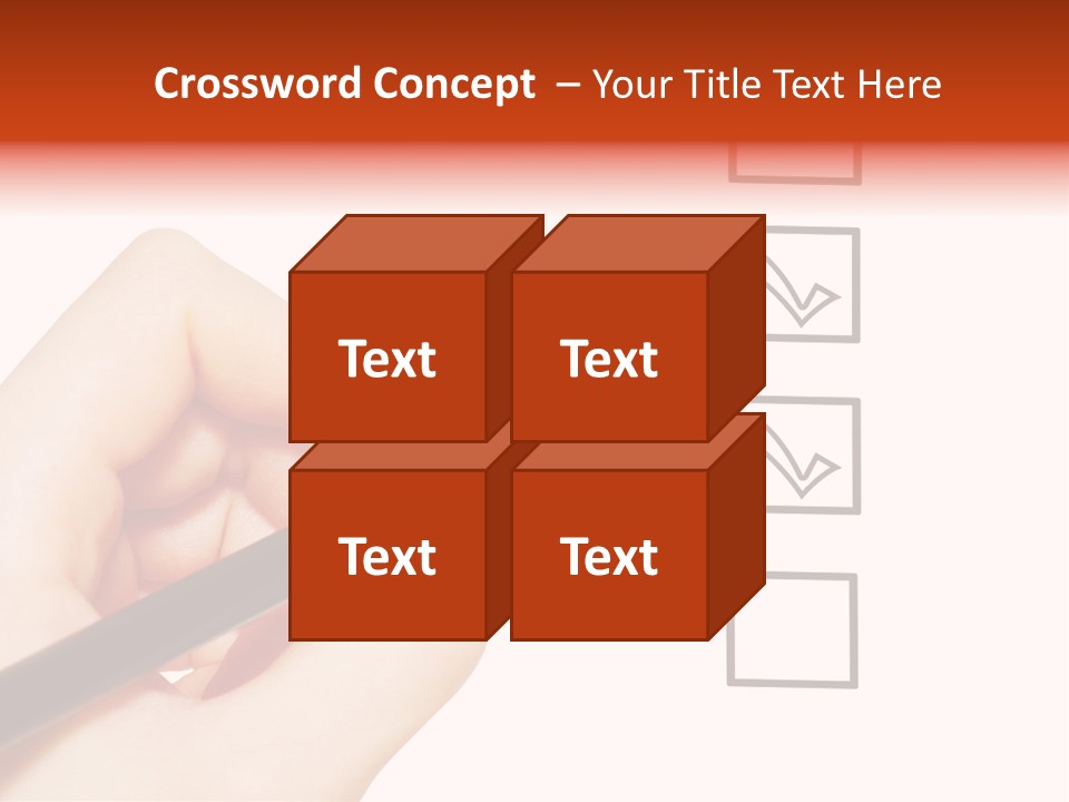 Mark Red Business PowerPoint Template