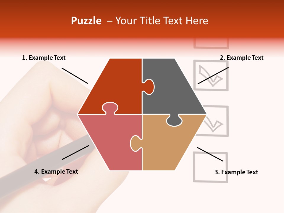 Mark Red Business PowerPoint Template