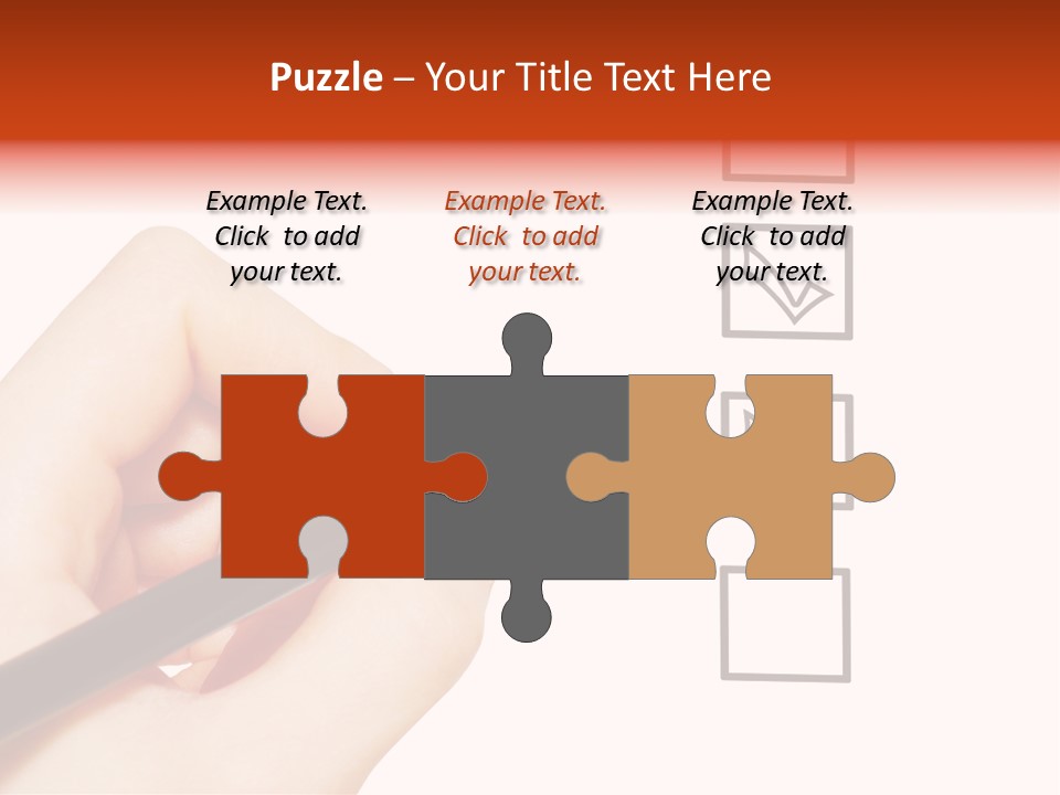 Mark Red Business PowerPoint Template