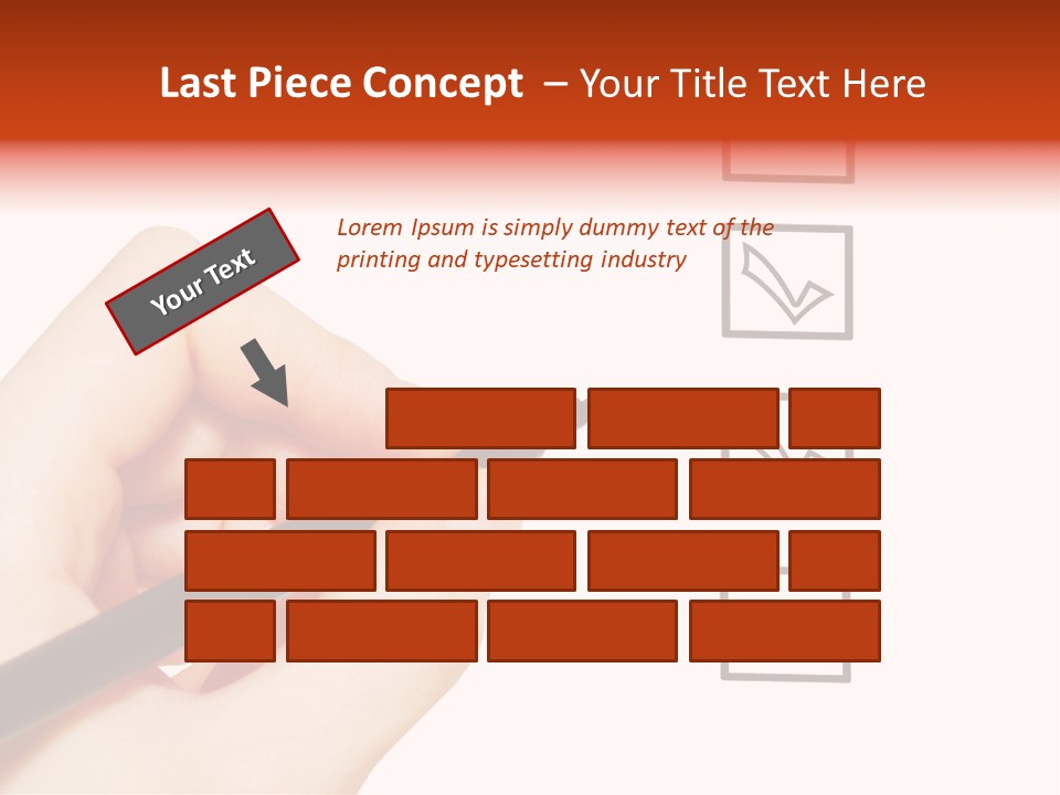 Mark Red Business PowerPoint Template