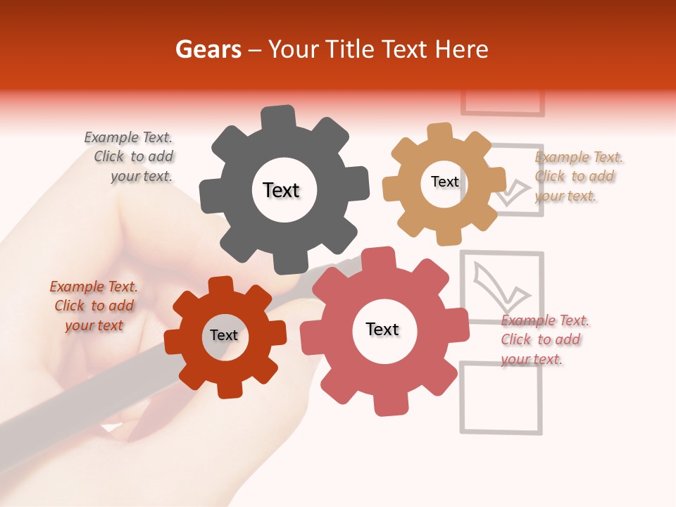 Mark Red Business PowerPoint Template